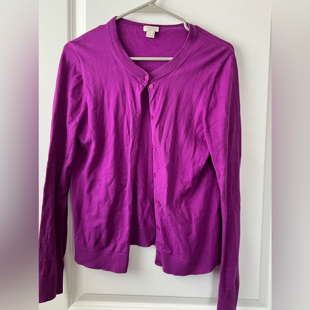 J. Crew Purple cardigan